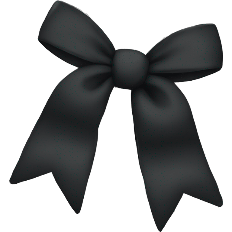 Black bow emoji