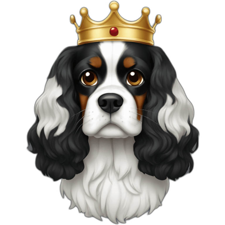 king charles caviller black emoji