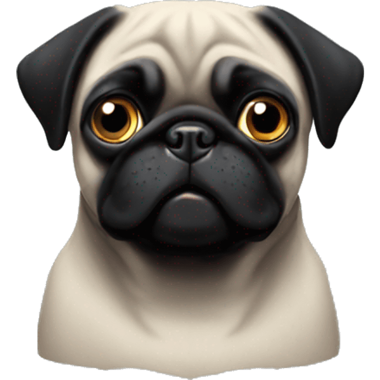 black pug emoji