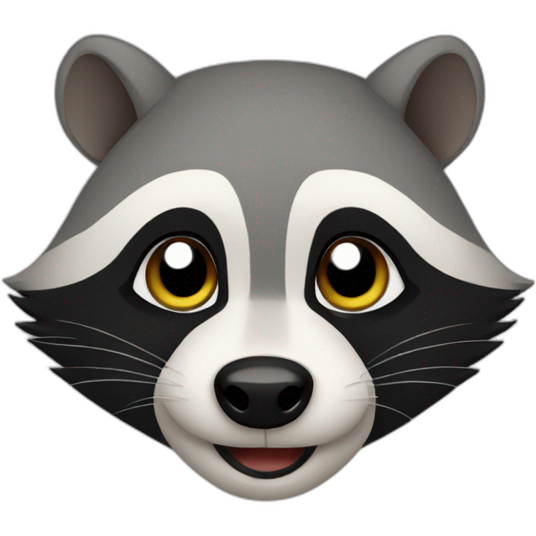 Bald Raccoon  emoji