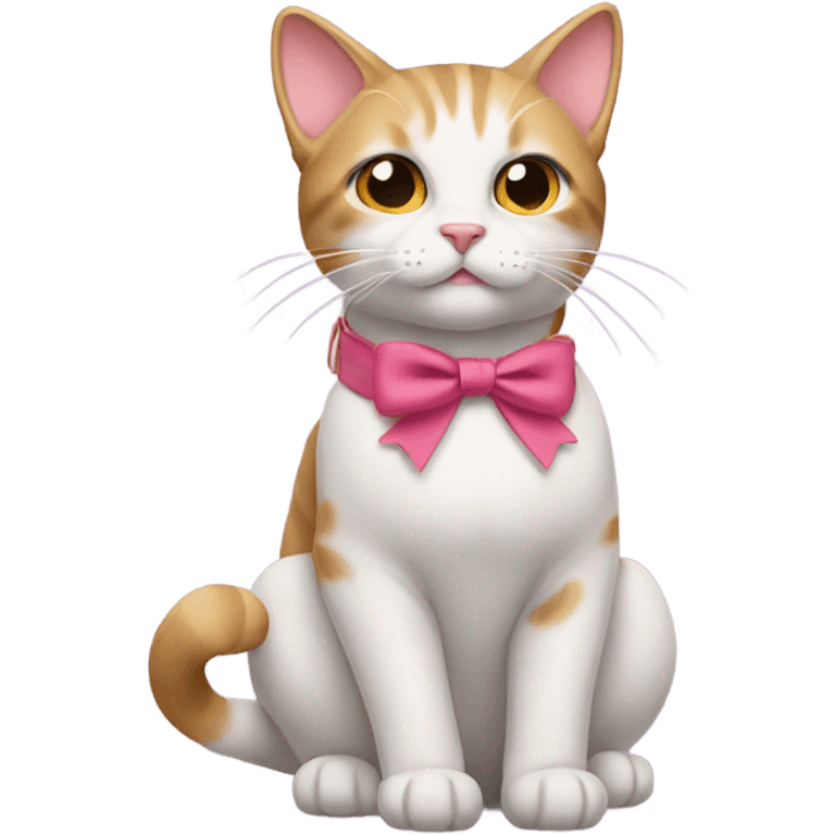 Cat with bow emoji