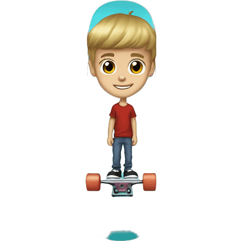 2008 justin bieber ona skateboard emoji