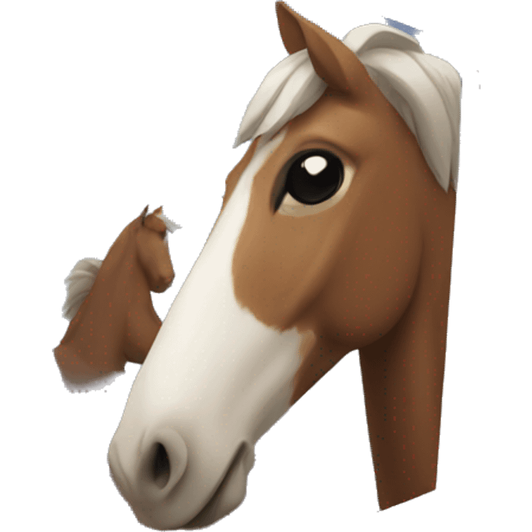 cube shaped horse emoji