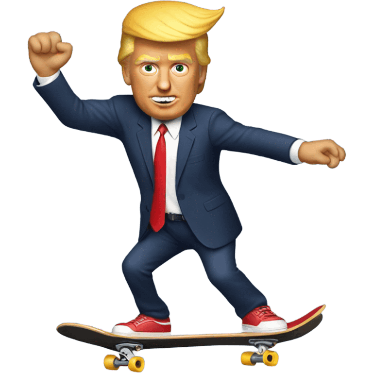 Donald trump skateboarding emoji