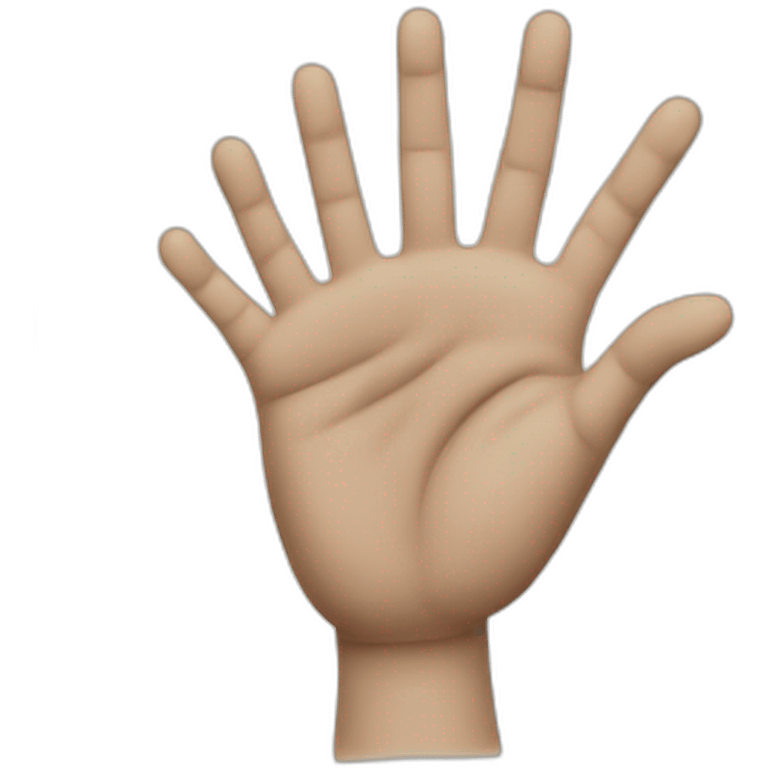 a hand with twelve fingers on it emoji