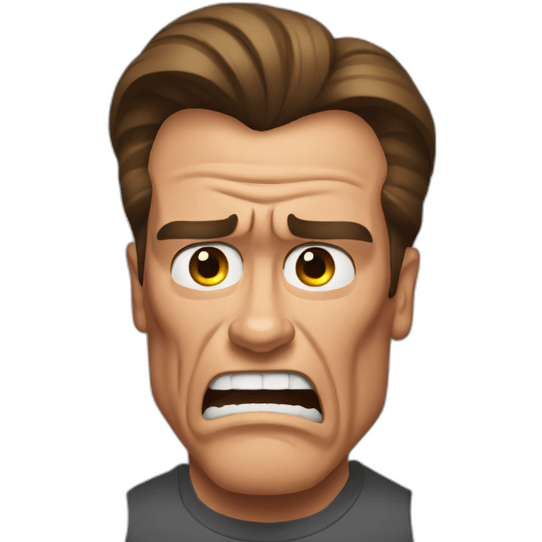 arnold schwarzenegger scared emoji