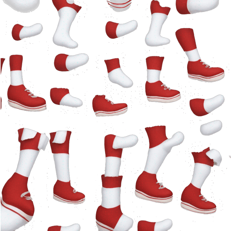 mary jane red shoes and frilly white socks emoji