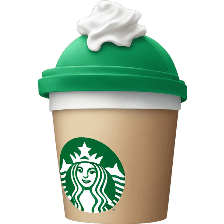 Starbucks cap emoji