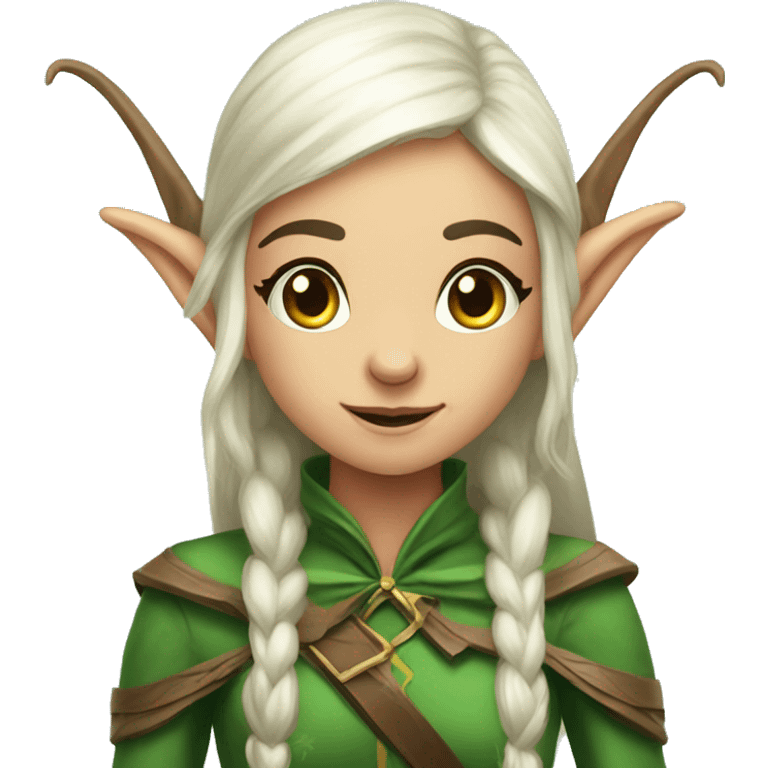 elf fantasy with bow emoji