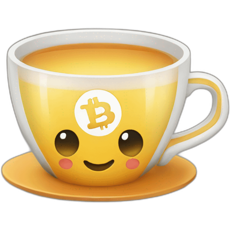 a crypto token with a tea cup icon emoji