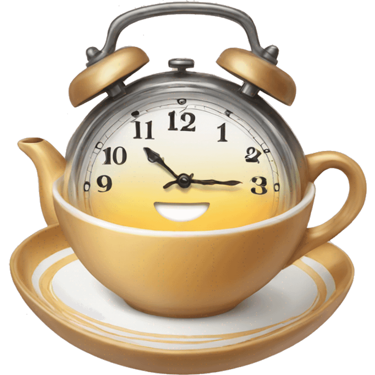 Clock tea gay emoji