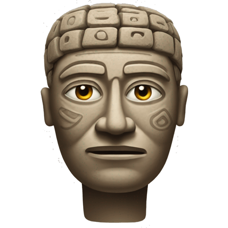 a "Nailed Head" of the "Chavin Culture" emoji