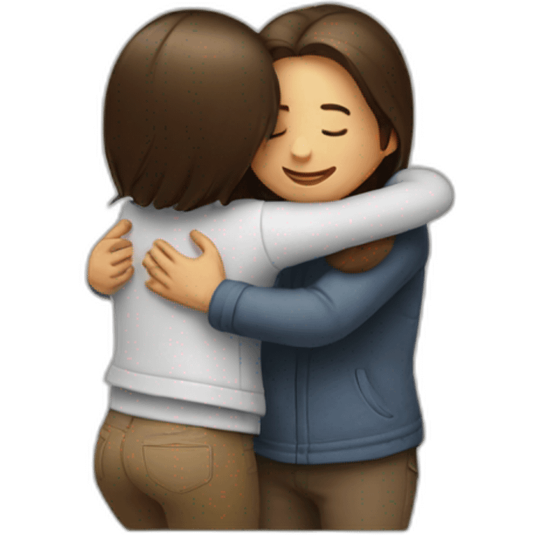 Hugging girlfriend emoji