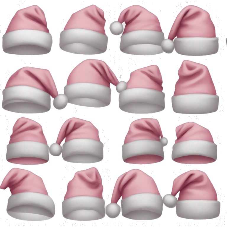 light pink santa hat emoji