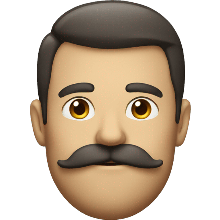 Man big handlebar moustache  emoji