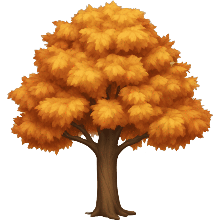 autumn tree emoji