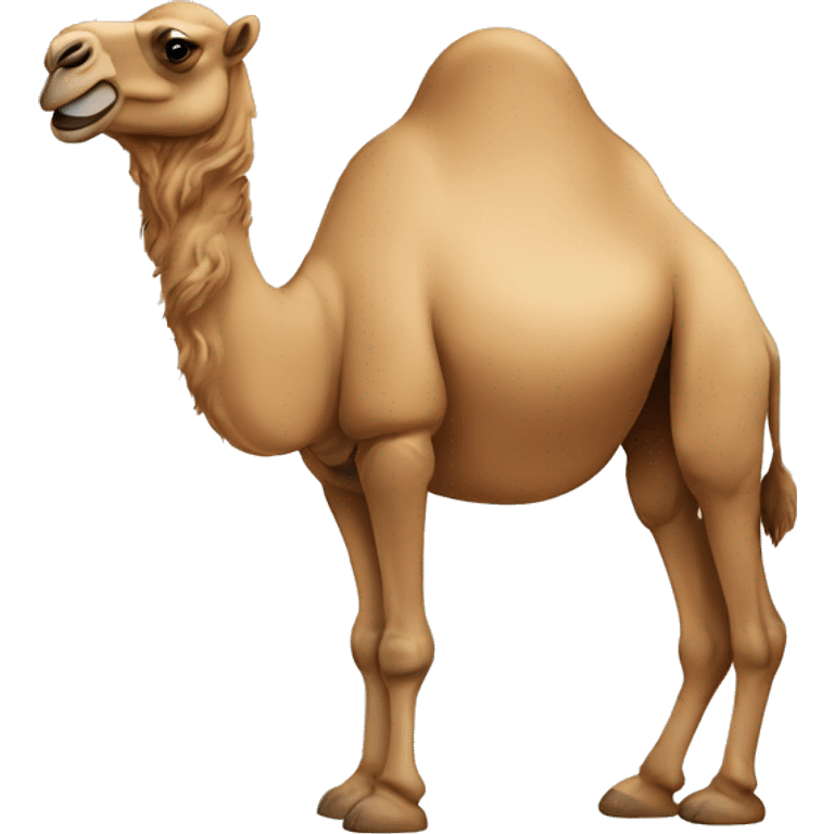 A camel landed  emoji