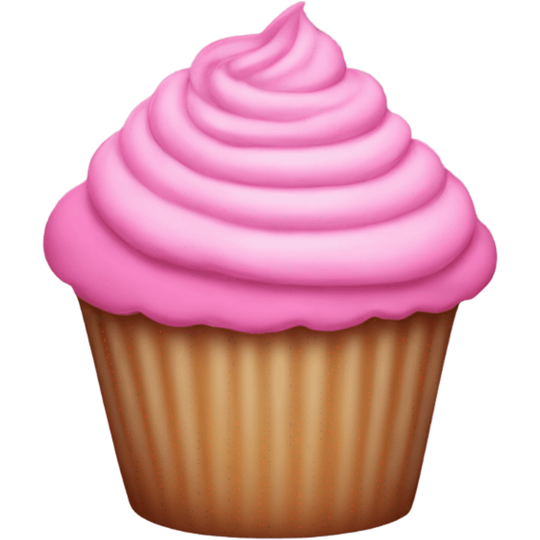 Pink cupcake emoji