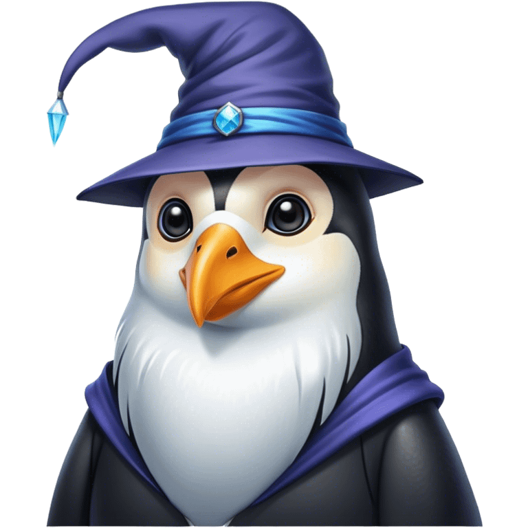 Penguin Wizard emoji