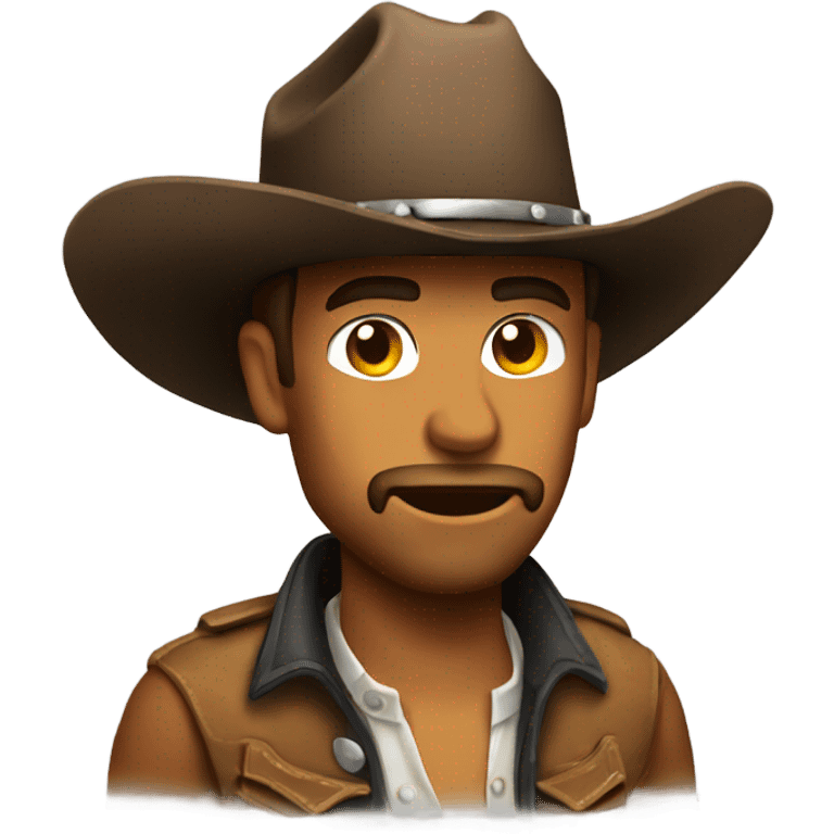 Sweaty cowboy emoji