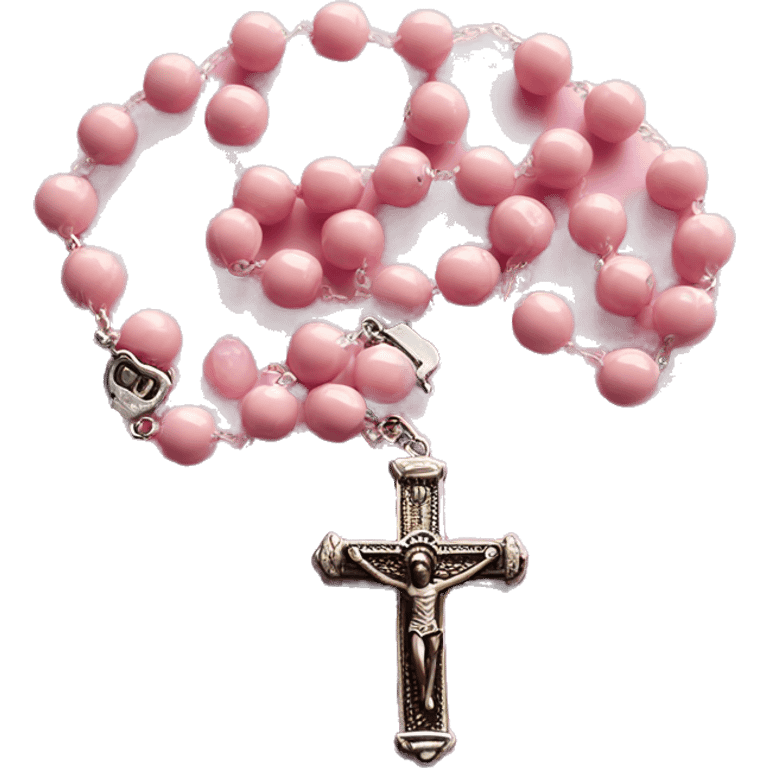 Light pink rosary emoji