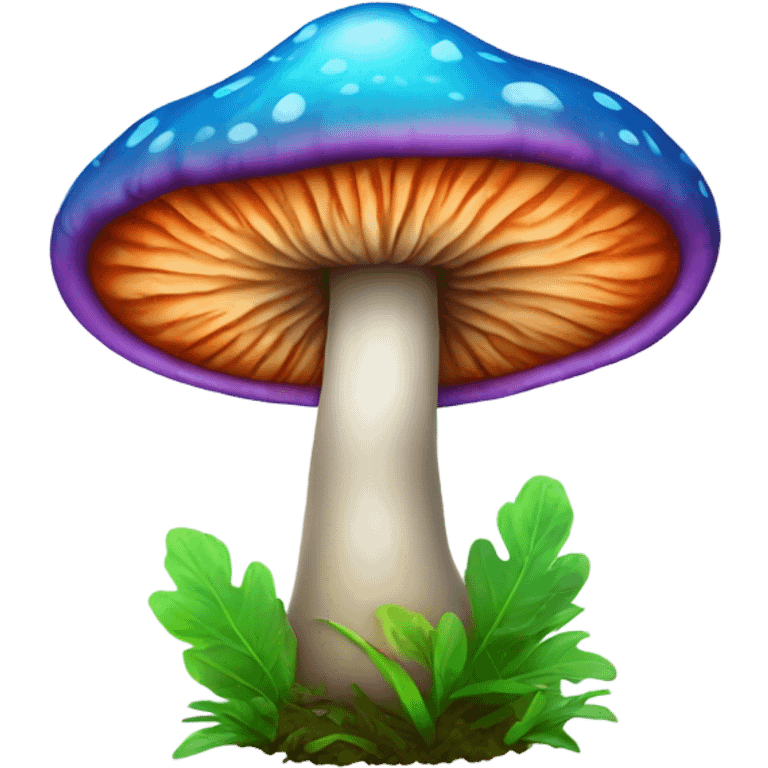 colorful magic mushroom emoji