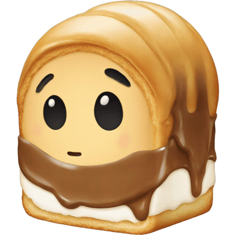 honeybun pastry no face emoji