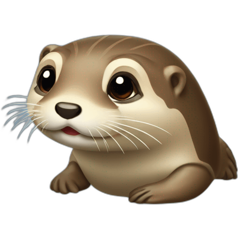 Loutre coquillage emoji