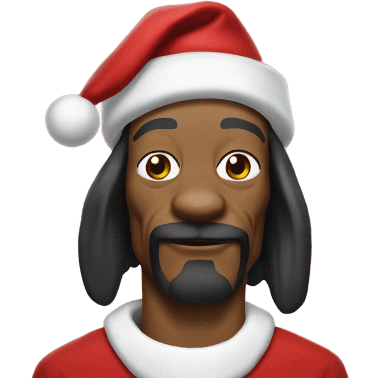 Snoop Dog as Santa Claus emoji