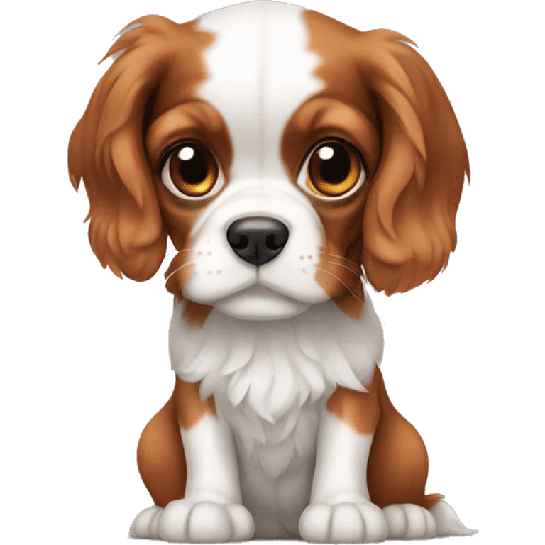 King Charles cavalier puppy emoji