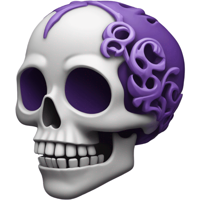 skull purple emoji