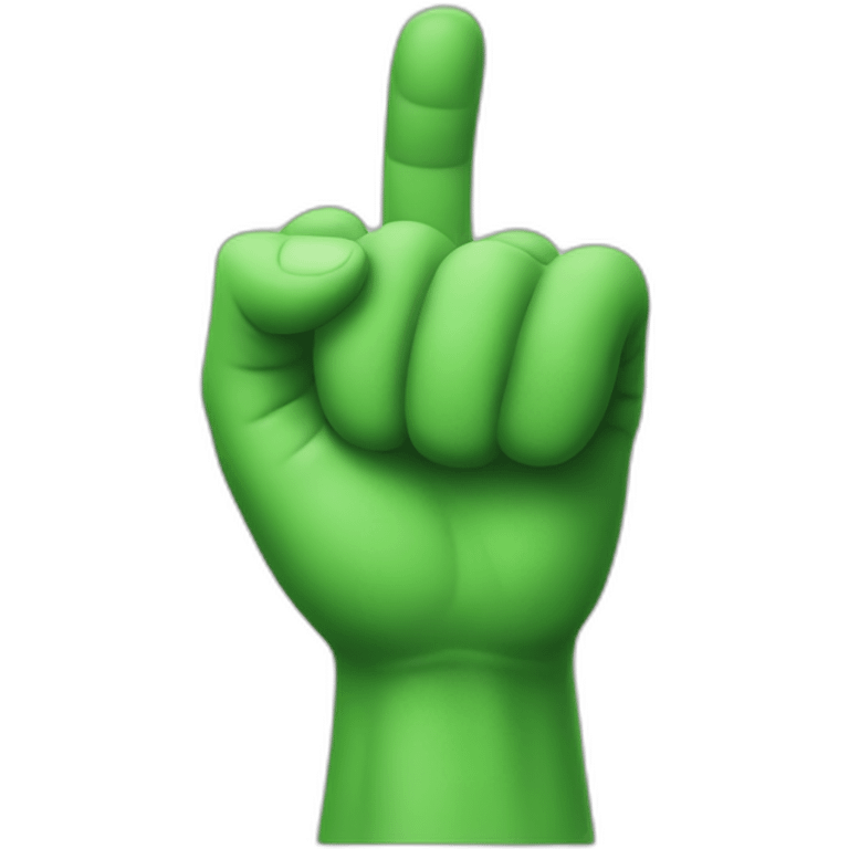 green hand thumb down emoji