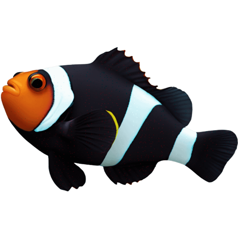 black clownfish emoji