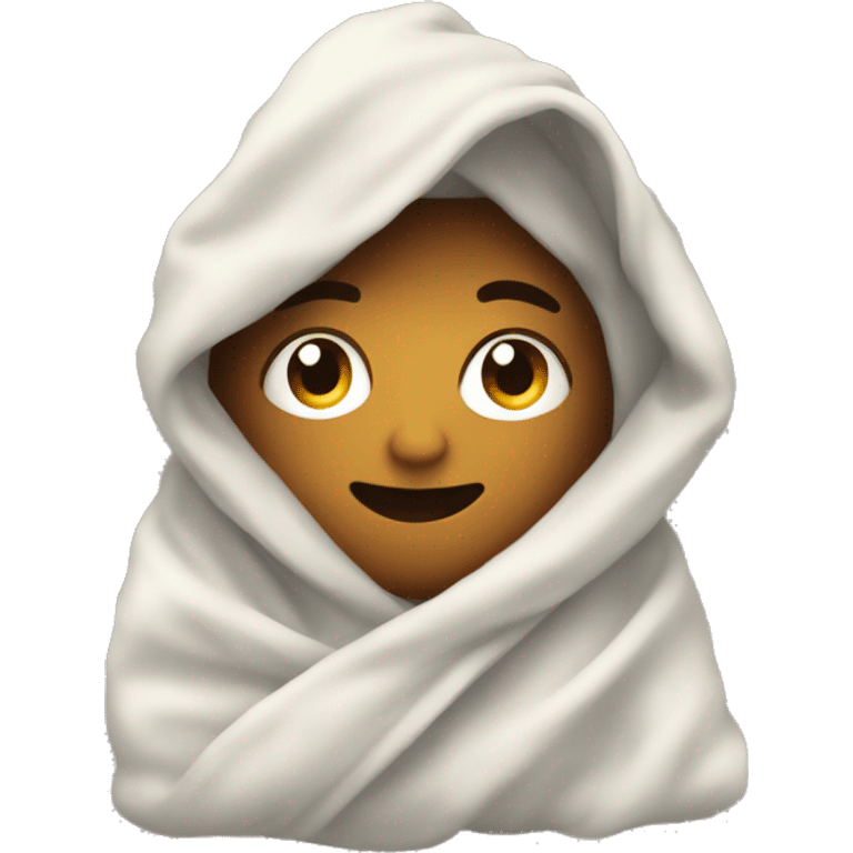 Me wrapped in a blanket  emoji