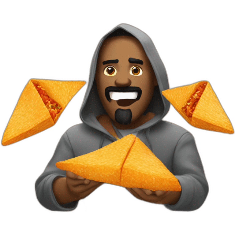 nekbeard eating doritos emoji