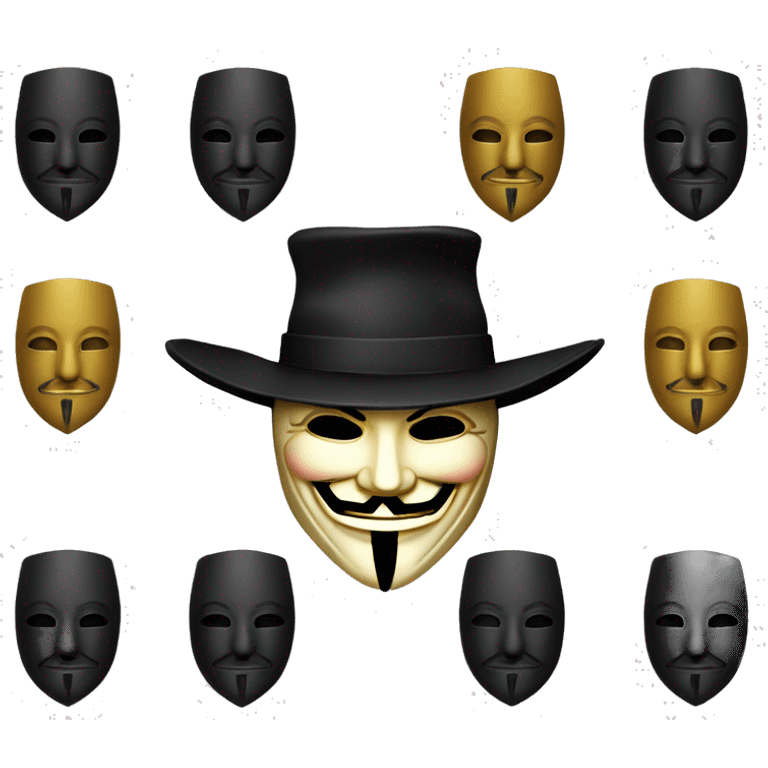 guy fawkes mask emoji