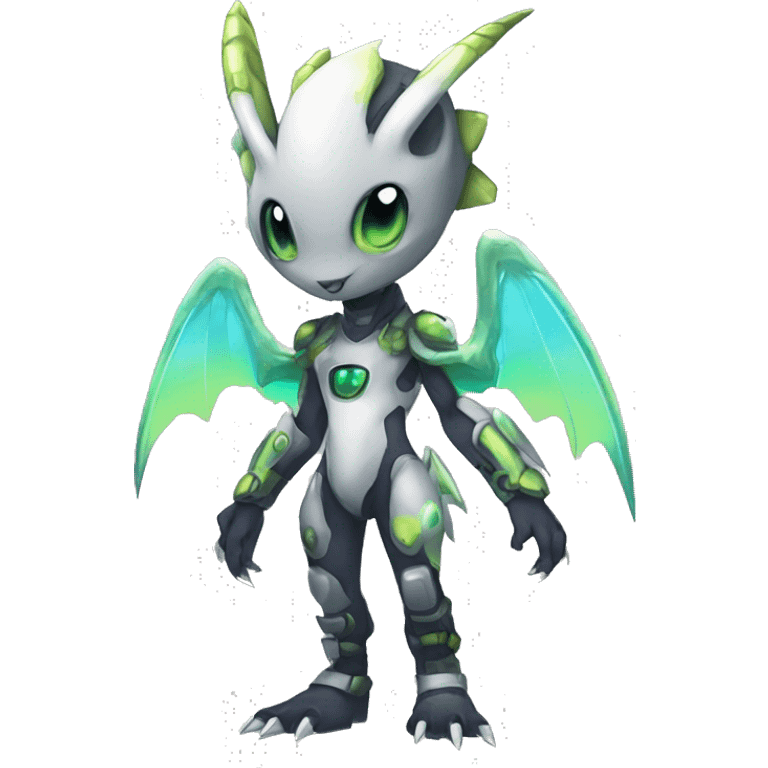 cute cool edgy ethereal alien punk Digimon-Fakemon-animal full body emoji