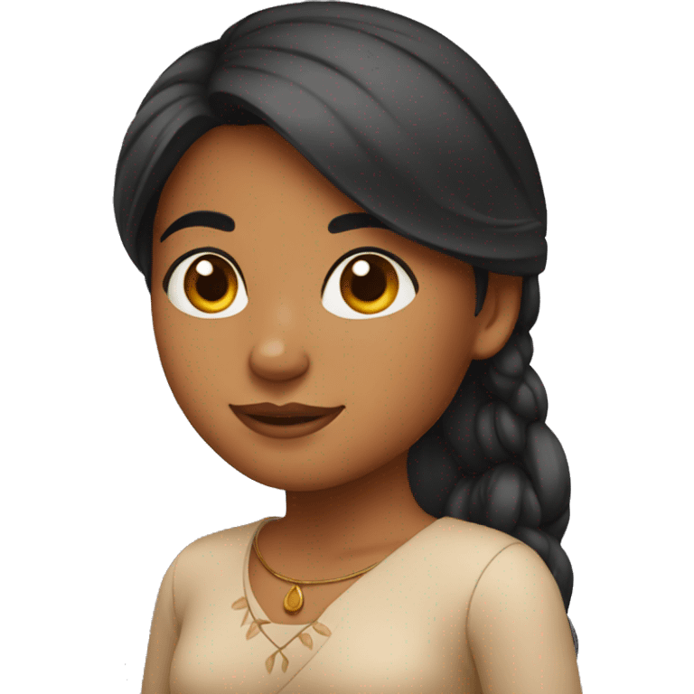 indian girl with tan skin emoji