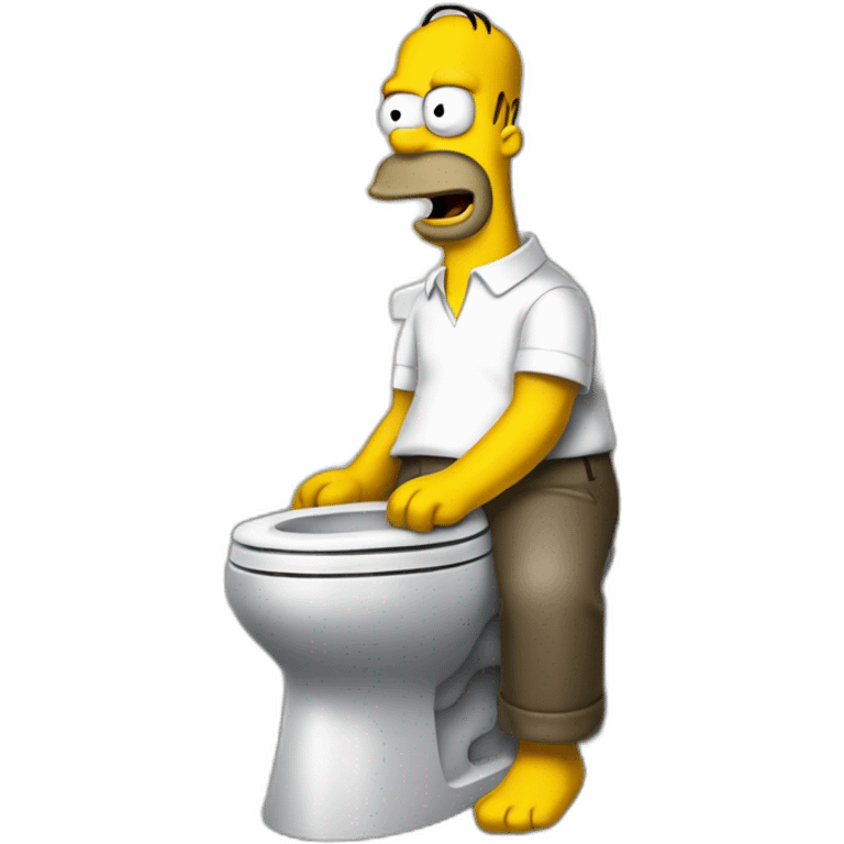 Homer au toilette  emoji