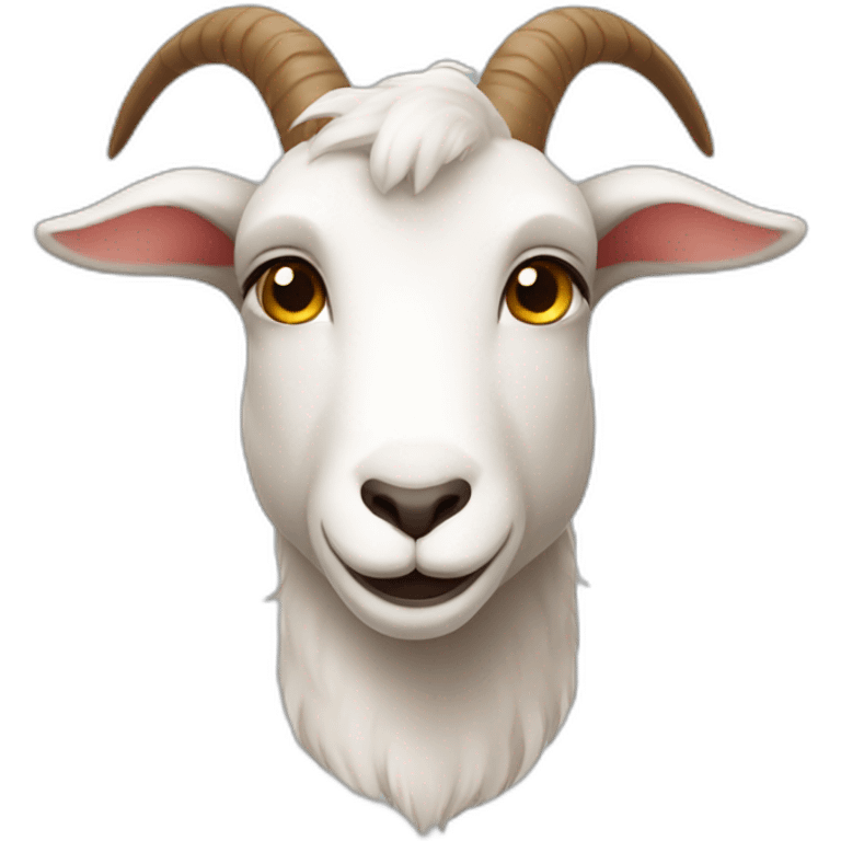 cute goat face emoji emoji