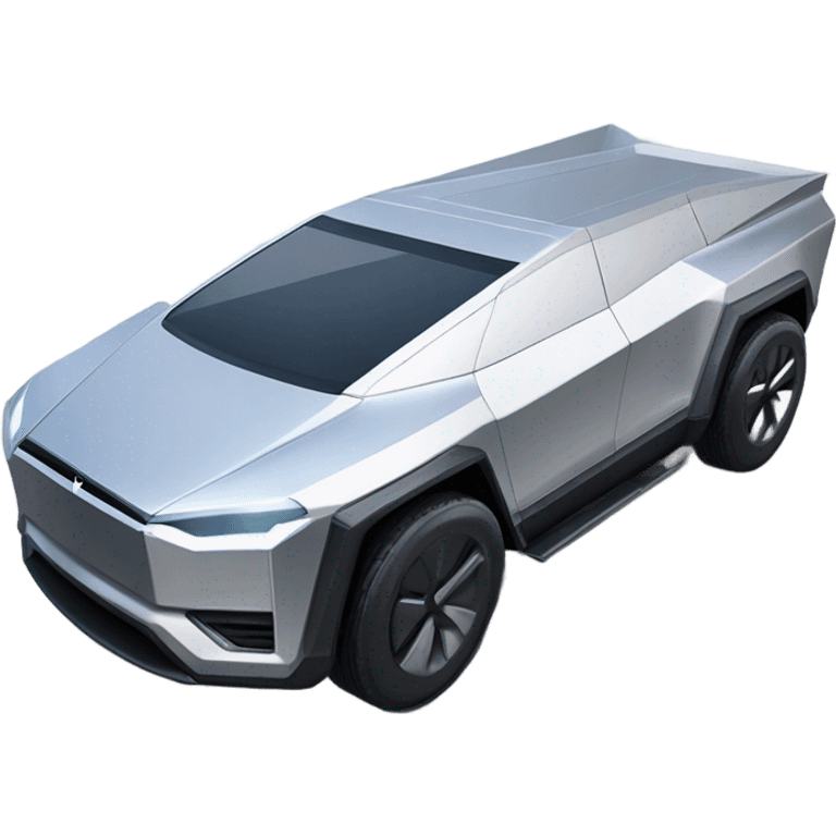 super realistic tesla cybertruck emoji