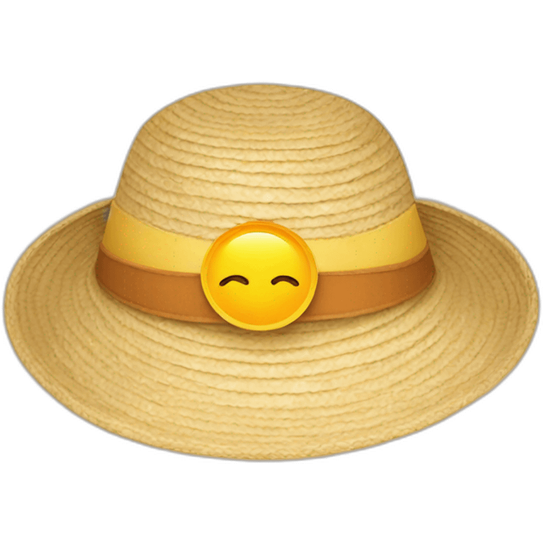 Sun hat emoji