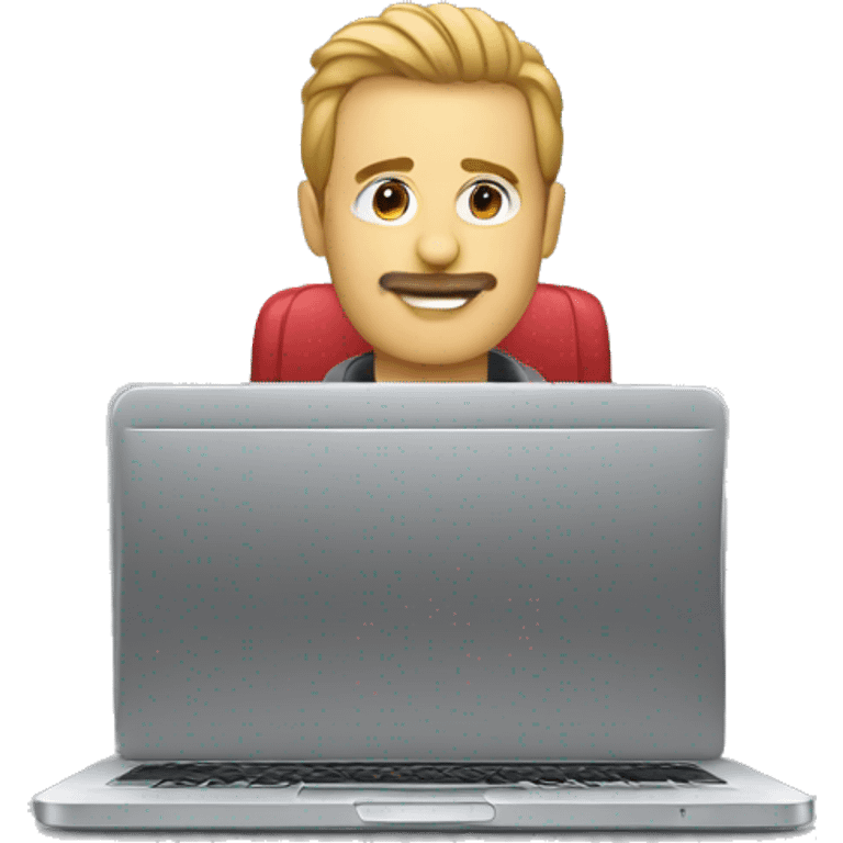 Combine a laptop with a microphone. Make sure the microphone is a bit smaller than the laptop. Put the letters SOTU on the emoji emoji