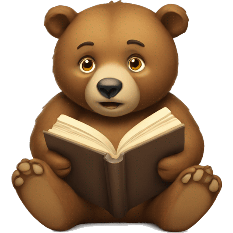 bear reading emoji