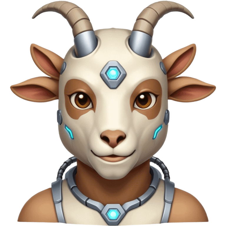 Cybernetic Goat(Ram) man emoji