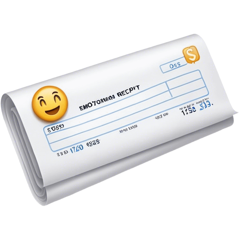 very long receipt emoji