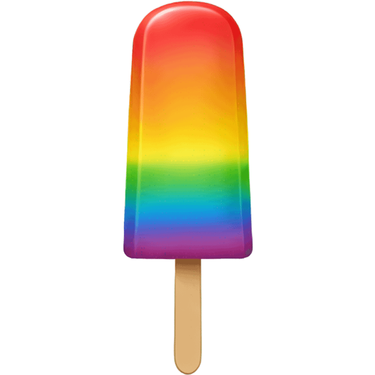 Single Rainbow popsicle emoji