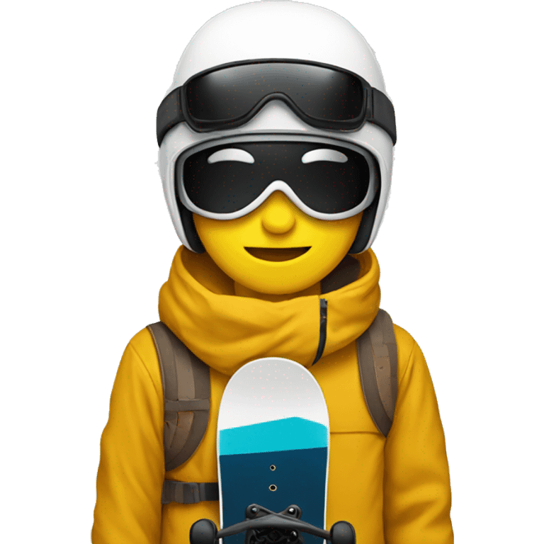 A snowboard emoji