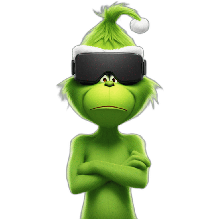 Grinch in vr headset Full-Body emoji