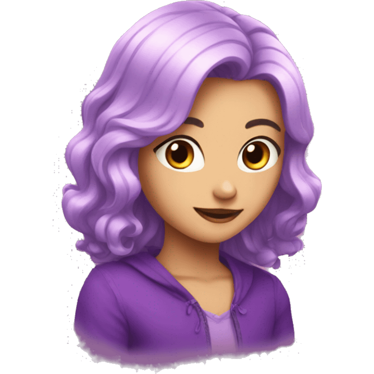 Corazon violeta emoji